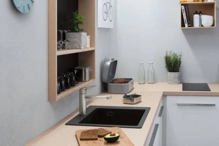 Hansgrohe Focus M42 71806800 Смеситель для кухни 122 мм, сталь