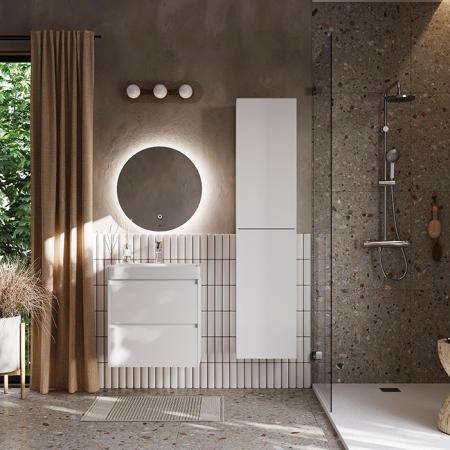 Roca Ona Тумба подвесная 60x45x56см, с 2 ящиками, цвет: белый матовый
