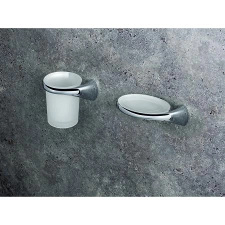 Стакан Colombo Link В2402SX левый стекло/хром