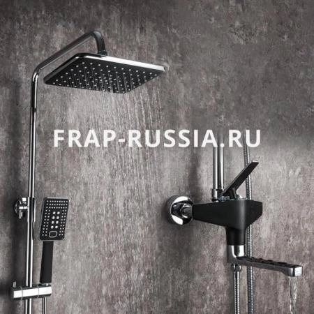 Душевая система Frap H57 F2457 для ванны, цвет черный хром