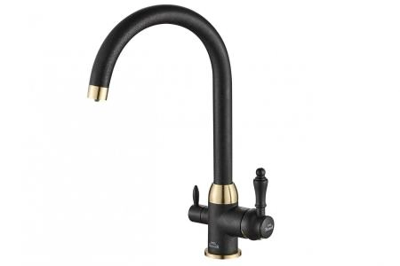 Смеситель для кухни ZORG Steel Hammer (SH 723 BLACK BR) черный