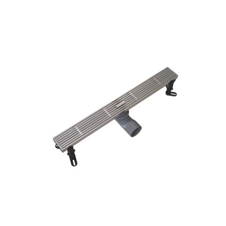 Душевой трап KNOTLOR SDRW0500LBS, линейный матовая сталь