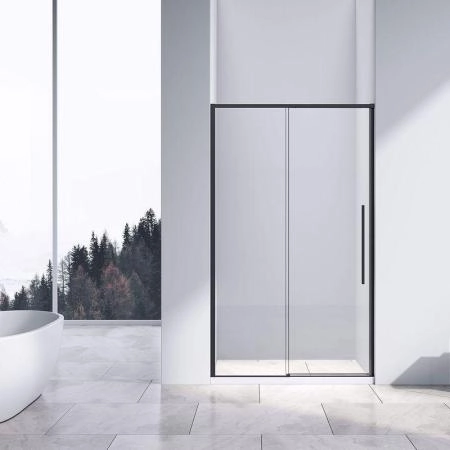 Душевая дверь Vincea Slim-N VDS-4SN130CLB, 1300, черный, стекло прозрачное