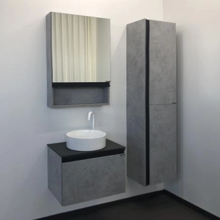 Зеркало-шкаф Comforty Эдинбург-60 00-00002043 бетон светлый