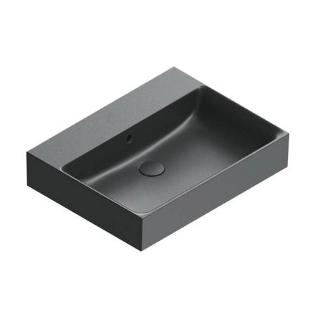 Catalano Premium Раковина 60x47см, без отв., цвет: черный матовый