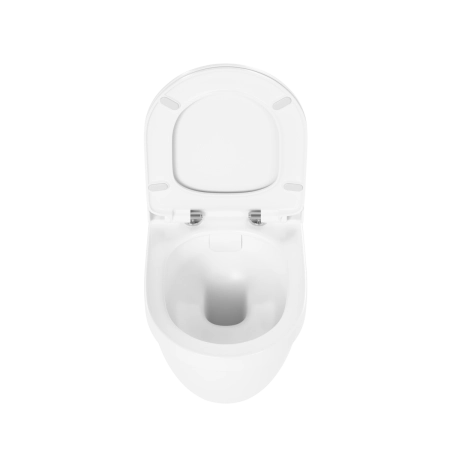 Инсталляция с унитазом VitrA S50 9003B003-7203 комплект 4 в 1 с сиденьем микролифт безободковый цвет клавиши глянцевый белый