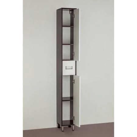 Шкаф для ванной Style Line Стиль W 24 напольный с дверками, белый венге