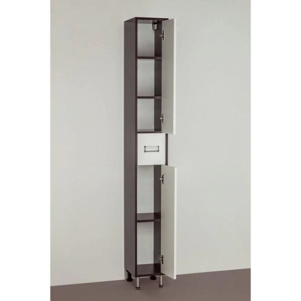 Шкаф для ванной Style Line Стиль W 24 напольный с дверками, белый венге