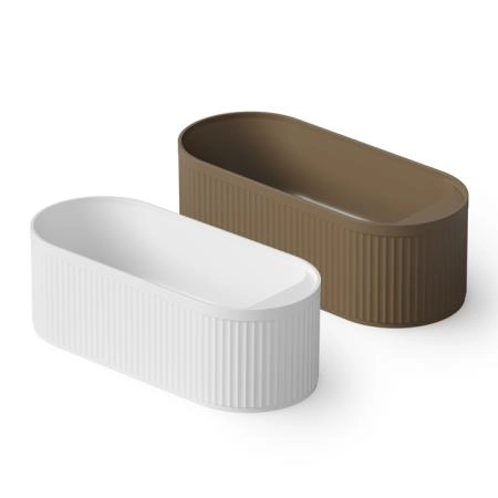 Dea Design Stripes Ванна 171х72х56см., отдельностоящая, Solid Surface, цвет: White №18