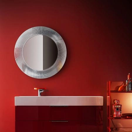 Laufen Kartell Зеркало круглое d=78см, настенное, без подсветки, цвет: серебряный