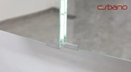 Зеркальный шкаф ESBANO ES-5008NS LED подсветка сенсор, с розеткой 800x700X140