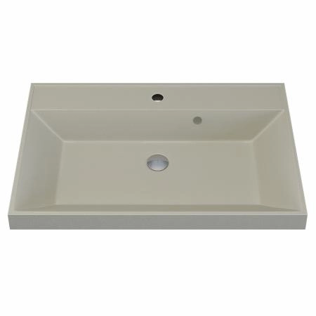 Раковина кварцевая Uperwood Classic Quartz 70 см, бежевая матовая, лён