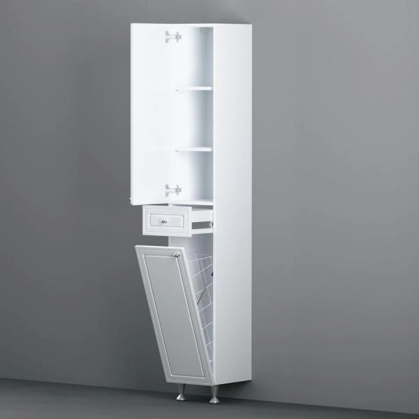 Шкаф-колонна напольный RedBlu by Damixa Palace One M41CSR0303WG белый глянцевый