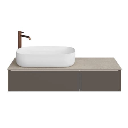 Тумба Kerama Marazzi MAGICA МАДЖИКА MA.120.2\EGR.M подвесная 120, 2 ящика, вечерний серый матовый