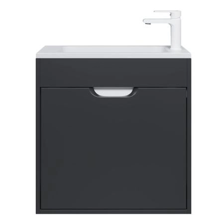 Тумба под раковину для ванной Uperwood Modul 60 см, подвесная, матовая, черная