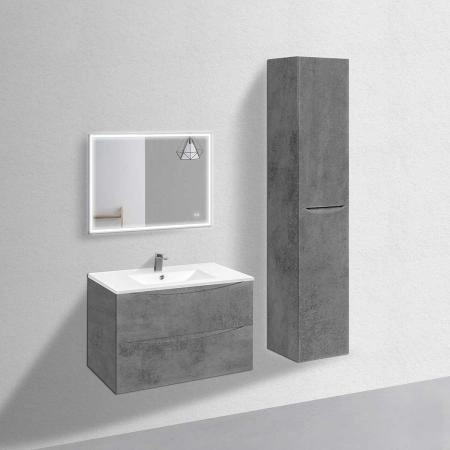 Тумба под раковину Vincea Mia 900 подвесная, 2 выкатных ящика soft close, Beton