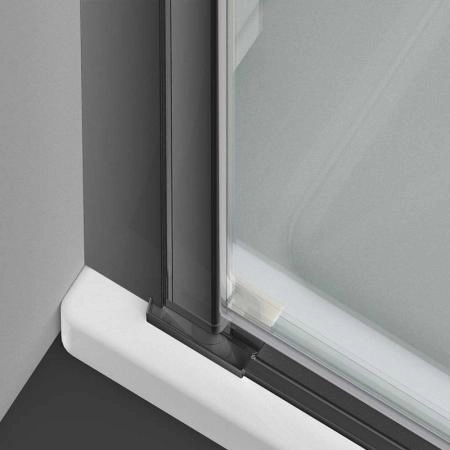 Душевая дверь Vincea Alpha VDP-3AL600CLGM, вороненая сталь, стекло прозрачное
