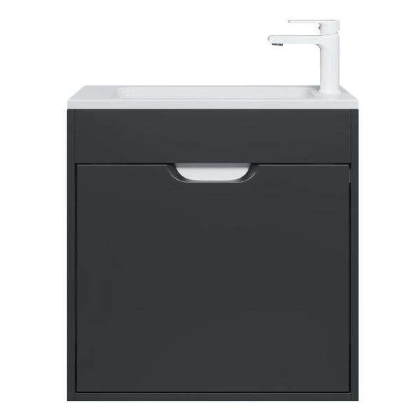 Тумба под раковину для ванной Uperwood Modul 60 см, подвесная, матовая, черная