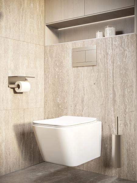 Кнопка смыва KNOTLOR DUET BIS108BS, хром  (серия 1)