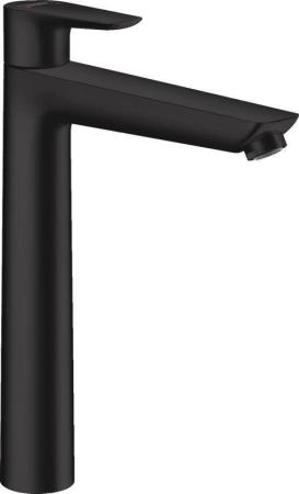 Hansgrohe 71716670 Talis E Смеситель для раковины 234 мм, со сливным гарнитуром, матовый черный
