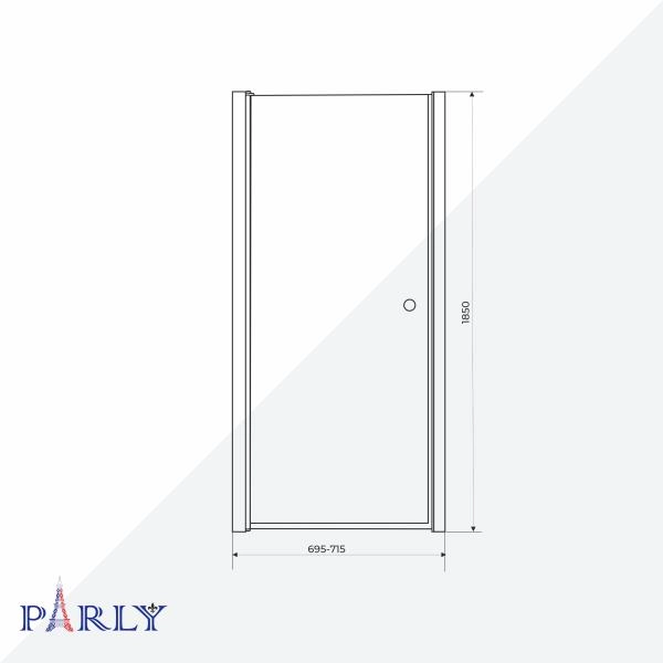 Душевая дверь в нишу PARLY DE70F (70x185)