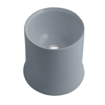 Simas Sharp раковина накладная высокая , d42см h 44 см, без отв., цвет: cemento matt