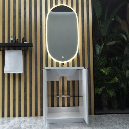 Тумба SANVIT Рольф 61 3d 61 напольная Белый без раковины