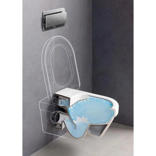 Унитаз Villeroy&Boch Architectura CeramicPlus безободковый подвесной с сиденьем  5684HRR1