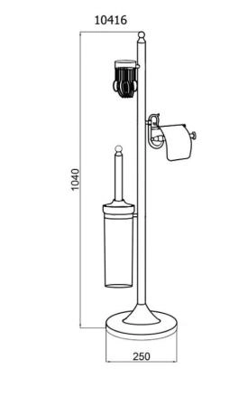Стойка Boheme напольная IMPERIALE 10416 10416