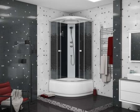 Душевая кабина Niagara Eco NG-7508-14 (900х900х2150) высокий поддон(40см) стекло МОЗАИКА