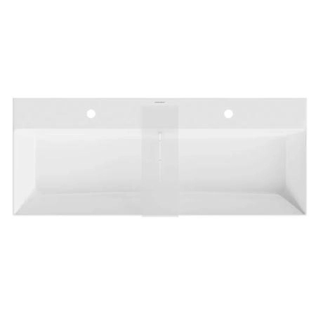 Раковина Kerama Marazzi GRANDE ГРАНДЕ GR.wb.120.2 мебельная\подвесная 120, белая глянцевая, два отверстия под смеситель