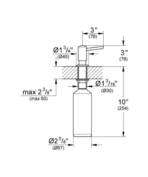 Дозатор жидкого мыла Grohe Contemporary 40536000
