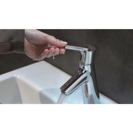 Hansgrohe 72011000 Talis S Смеситель для раковины 68 мм, Push-Open, хром