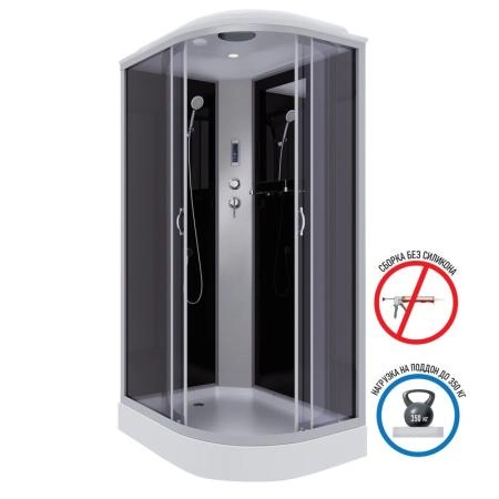 Душевая кабина Niagara NG-3512-14LP 1200х800х2150 низкий поддон 13см стекло тонированное