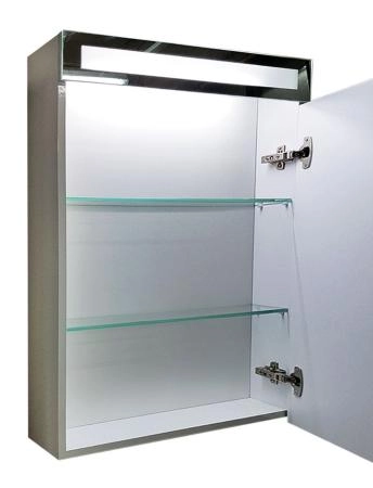 Зеркальный шкаф Dreja Uni 60 99.9001 с подсветкой цвет белый