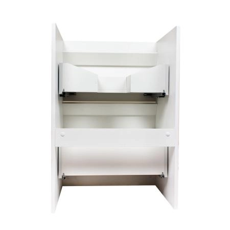 Тумба напольная Style Line Даллас 120, Люкс белая, PLUS