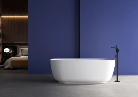 Акриловая ванна ABBER AB9260 отдельностоящая цвет белый