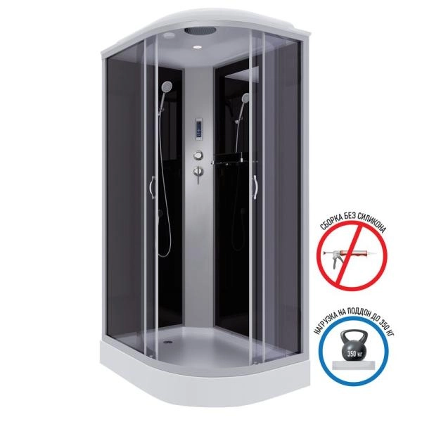 Душевая кабина Niagara NG-3512-14LP 1200х800х2150 низкий поддон 13см стекло тонированное