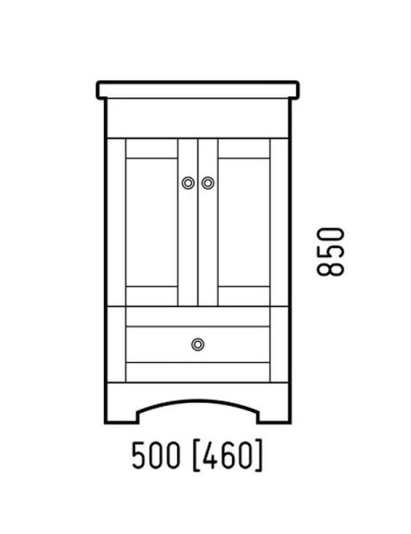 Тумба Corozo Техас 50, Сомо 50 / Фостер 50(раковина отдельно)