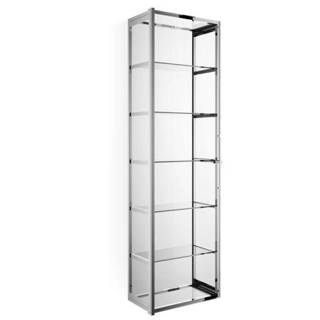 Decor Walther Glas S 4 Шкафчик подвесной 35x19x120см, стекло прозрачное, цвет: хром
