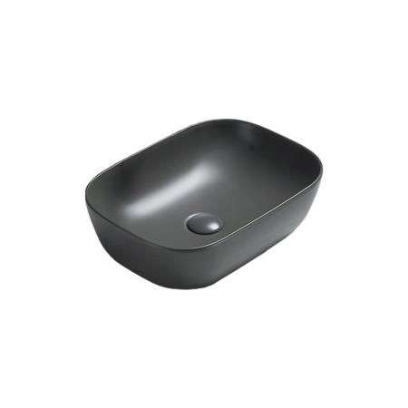 Раковина Vincea VBS-102MA, 455*325*135, накладная, цвет антрацит матовый фарфор