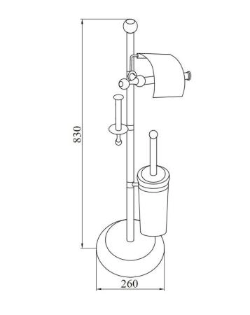 Стойка Boheme трехпозиционная HERMITAGE BRONZE 10338