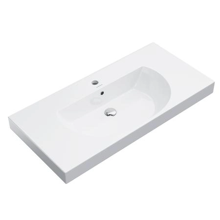 Раковина Kerama Marazzi BUONGIORNO БОНДЖОРНО BG.wb.100 подвесная\мебельная 100, белая глянцевая