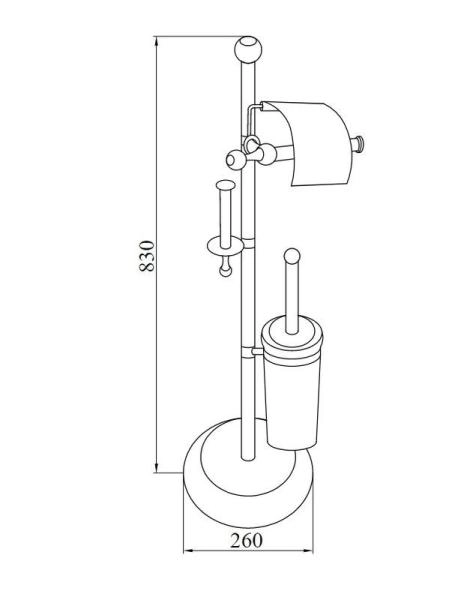 Стойка Boheme трехпозиционная HERMITAGE BRONZE 10338