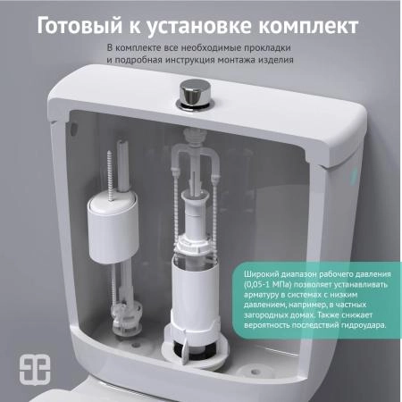 Комплект арматуры BERGES Eko 01 арт. 30101