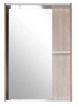 Зеркало ASB-Mebel Адель 60 Белый/Дуб Сонома
