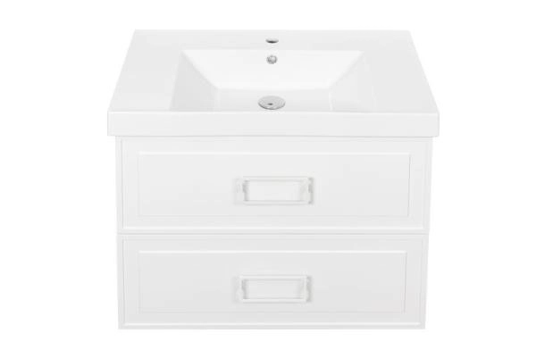 Тумба под раковину LA FENICE Cubo Bianco TWIN белый 80 FNC-01-CUB-B-80-2 белый матовый