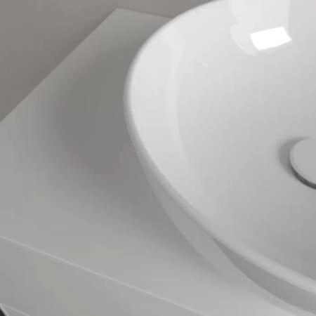 Villeroy&Boch Artis Раковина 43х43х12.5см., накладная, без отв., без перелива, TitanCeram, цвет: альпийский белый