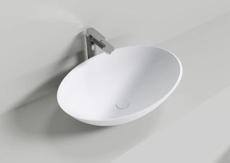 Раковина NT BAGNO NT401 MILANO 600x400 искусственный камень белый матовый