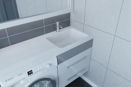 Раковина над стиральной машиной Madera Kamilla 110, правая